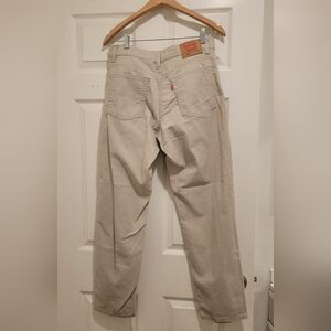 Levi's Classic Relaxed Stretch 550 Beige Jeans. Size 12 MISSES‎ MEDIUM